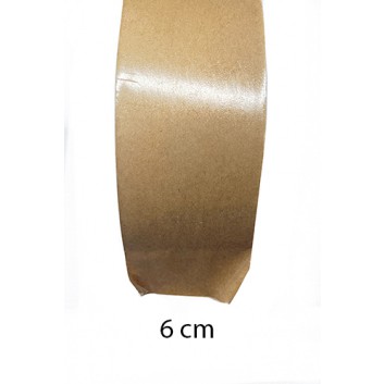  Nassklebeband, unverstärkt; 6 cm x 200 m; braun; Natronkraftpapier 70/75 g/qm; Breite x Länge; muß zum Kleben angefeuchtet werden 