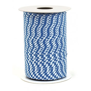  GoldiDecor Ringelband bayerische Raute; 5 mm x 250 m; bayerisch Raute, 1-seitig; weiß-blau; Polyband 