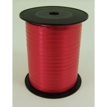  Bolis Poly-Ringelband; 5 mm x 500 m; uni: matt; fire: feuerrot; 30; Polyband/Kräuselband 