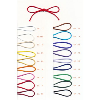  SWS Kordel; 2 mm x 20 m; uni, leicht glänzend; viele Farben; 1-farbig - Flechtkordel; ohne Draht; 100 % Polyester 