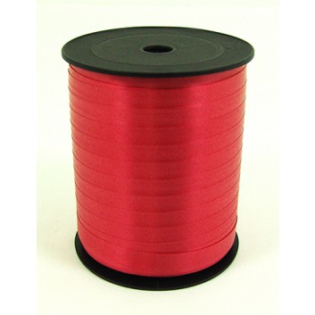  Bolis Poly-Ringelband; 10 mm x 250 m; uni: matt; rosso: rot; 01; Polyband/Kräuselband 