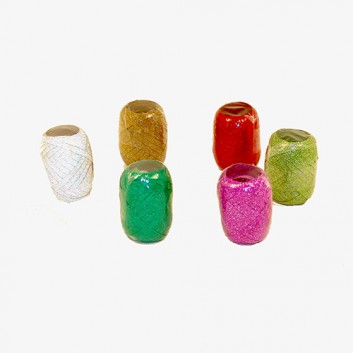  GoldiDecor Ringelband-Ei; 5 mm x 10 m; uni: Glamour; viele Farben; 1146 05 1210; Ringelband/Kräuselband mit Glimmer; Polyband 