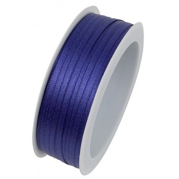  GoldiDecor Geschenkband Satin; 3 mm x 50 m; uni; 35 = ultramarineblau; Satinband 