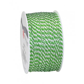 Kordel; 2 mm x 50 m; Spree: bicolor; hellgrün-weiß; 630; 2-farbig 