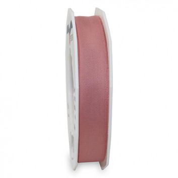  Präsent Geschenkband Baumwolle; 15 mm x 15 m; Cotton: uni; 021 = altrosa; Textilband; ohne Draht; Baumwolle; auch in 25 mm Breite lieferbar 