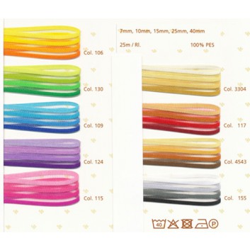  SWS Textilband ohne Draht; 7 / 15 mm x 25 m; Lolita / Venezia; Farbverlauf; Textilband; ohne Draht; 100 % Polyester 