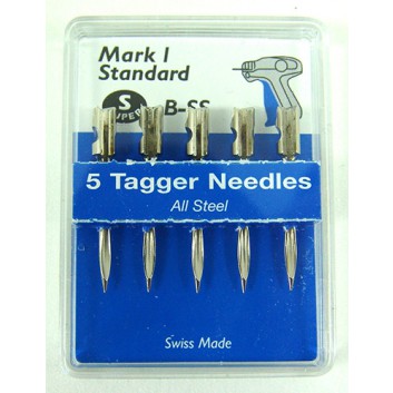  Ersatz-Nadel: Mark I - Standard B-SS; Ø 1,9mm, Nadellänge: 20mm, gesamt: 31mm; silber; für Anschießpistole: Banok 503X 