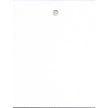  Hängeetiketten; 45 x 55 mm; weiß; blanko; ohne Faden; ca. 46 x 45 mm; Karton; rechteckig; EL-4555BL 