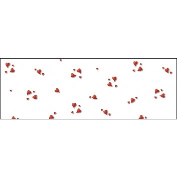 Ursus Transparent-Papier, Inspiration; Herzen rot (Heartbeat Love); DIN A4; 115 g/qm; transparent 