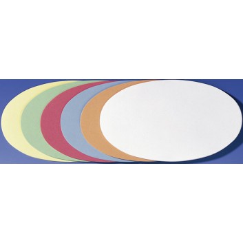  Magnetoplan Moderationskarten, Oval; je 50 Blatt gelb / grün / rot / weiß / b; 110 x 190 mm; 130 g/qm 