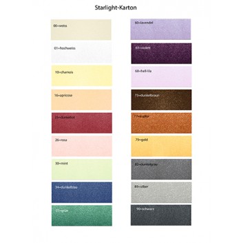  Ursus Starlight-Karton; 50 x 70 cm; viele Farben; 200 g/qm; verschiedene Nummern; mit Metallic-Effekt 