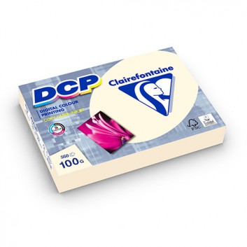  Clairefontaine Office-Papier DCP; elfenbein; DIN A4; 100 g/qm; matt; Inkjet- und Laserdrucker; gute Opazität; für Laser- und Tintenstrahlerdrucker 