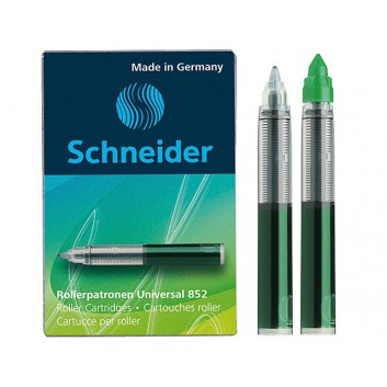  Schneider Breeze Ersatzpatrone für Tintenroller; 4 Farben; Flüssigtinte, nicht löschbar; 5 Stück; im Kartonetui; für Artikel-Nr. 644432 