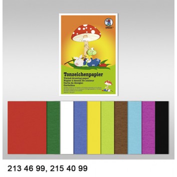  Ursus Tonzeichenpapier-Block; verschiedene Formate; sortierte Farben; 130 g/qm; 213 46 99 