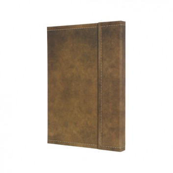  Sigel Notizbuch Conceptum Vintage; kariert; ca. DIN A5; Hardcover, braun; 194 Blatt; 80 g/m²; Fadenheftung; Magnetverschluß, Stifteschlaufe 