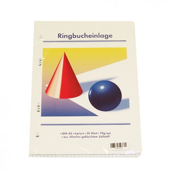  Staufen Ringbucheinlage; DIN A5; kariert / liniert / blanko; 70 g  / qm; 6 fach Lochung; 50 Blatt 