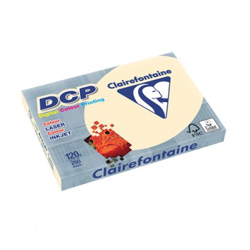  Clairefontaine Office-Papier DCP; elfenbein; DIN A4; 120 g/qm; matt; Inkjet- und Laserdrucker; gute Opazität; für Laser- und Tintenstrahlerdrucker 