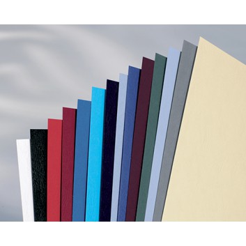  GBC Deckblatt; A4; viele Farben; ledergenarbter Karton 250g/m² 