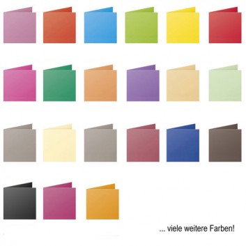  Pollen Doppelkarten; 160 x 160 mm; uni, 37 Farben; diverse; 210 g/qm; Tintenstrahldrucker, Laserdrucker; pH-neutrales Papier, säurefrei 