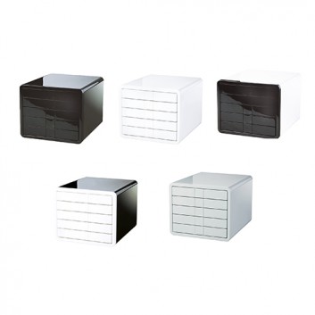  HAN Schubladenbox i-Box; verschiedene Farben; 295 x 355 x 247 mm mm (B x T x H); 5 geschlossene Schubladen; inkl. Beschriftungsschilder 