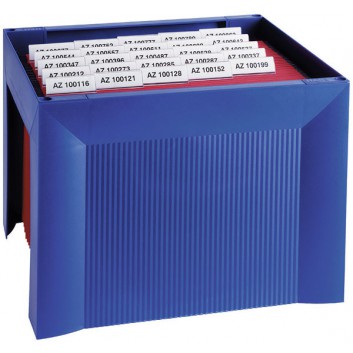  HAN Hängemappenregistratur KARAT; blau; 360 x 264 x 320 mm (B x H x T); Polystyrol; 35 Mappen; mit Gummifüßen, stapelbar 