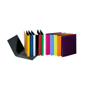  PAGNA Ringbuch; für DIN A4; verschiedene Farben; 30 mm; 2 Ringe; Bügelmechanik, mit Blattniederhalter; ca. 280 Blatt 