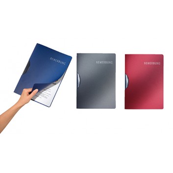  LEITZ Bewerbungsmappe Elegant; verschiedene Farben; für DIN A4; hochwertiger Karton; ca. 20 Blatt; mit Kunststoffclip 
