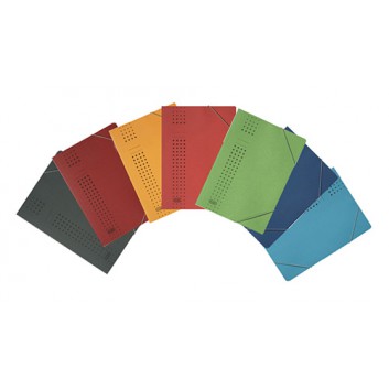  ELBA Eckspanner; verschiedene Farben; für DIN A4; Primärkarton; 450 g/qm; ca. 150 Blatt; mit Gummizugverschluß über den Ecken; ohne Klappen 