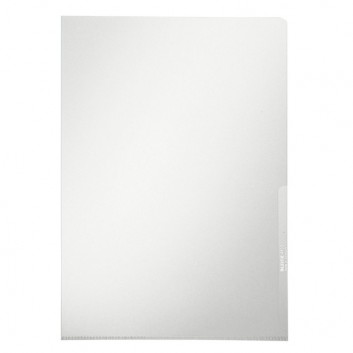  LEITZ Sichthülle Premium; für DIN A4; farblos; glasklar; oben und rechte Seite offen; dokumentenecht; PVC-Hartfolie; 0,15 mm; keine 