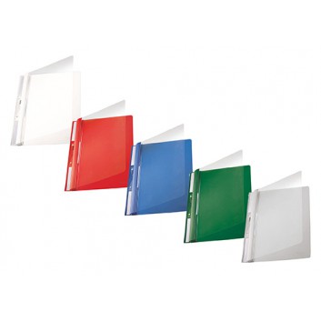  LEITZ Einhängehefter Universal; verschiedene Farben; für DIN A4; PVC - Hartfolie; ca. 250 Blatt; transparenter Vorderdeckel 