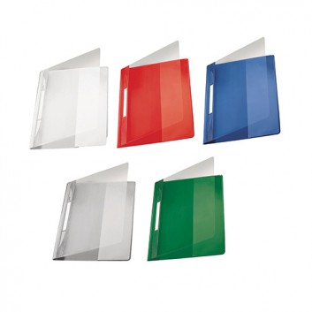  LEITZ Schnellhefter Exquisit; verschiedene Farben; für DIN A4 Überbreite; reissfeste PVC - Folie; ca. 120 Blatt; transparenter Vorderdeckel 