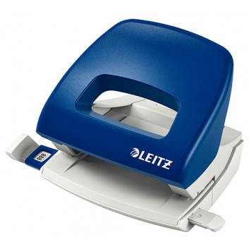  LEITZ Kleiner Bürolocher NeXXt; blau; 1,6 mm / 16 Blatt; mit Schiene 