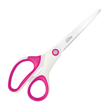  LEITZ Qualitätsschere WOW Titan; 20,5 cm; pink; mit ergonomischen Soft-Touch Griffen; titanbeschichtetes Edelstahl, rostfrei; spitz 