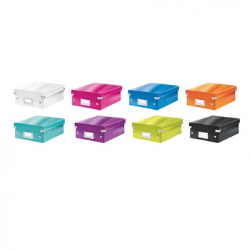  LEITZ Organisationsbox Click & Store klein; 285 x 220 x 100 mm; verschiedene Farben; mit Trennwänden zur Unterteilung 