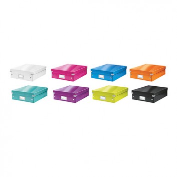  LEITZ Organisationsbox Click & Store mittel; 370 x 280 x 100 mm; verschiedene Farben; mit Trennwänden zur Unterteilung 
