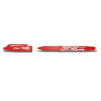  PILOT Frixion radierbar; rot; 0,4 mm; mit Gummispitze durch Reibung radierbar; passende Mine:Frixion 2261,Art.Nr.642261 