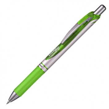  Pentel BL77 EnerGel Gelschreiber; hellgrün; 0,35 mm (Kugeldurchmesser: 0,7 mm); dokumentenecht, lichtecht, wasserfest 