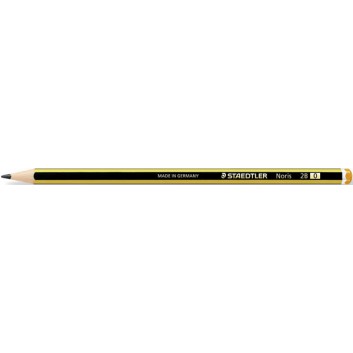 STAEDTLER Noris© 120	 Bleistift; 2B; schwarz-gelb; Sechskantschaft; ohne Radierer 