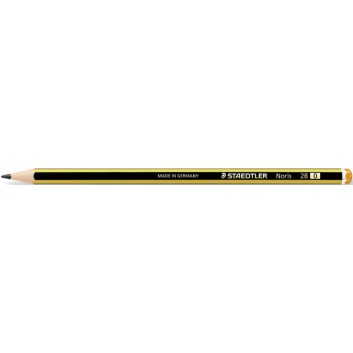  STAEDTLER Noris© 120	 Bleistift; 2B; schwarz-gelb; Sechskantschaft; ohne Radierer 