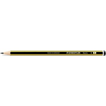  STAEDTLER Noris© 120	 Bleistift; B; schwarz-gelb; Sechskantschaft; ohne Radierer 