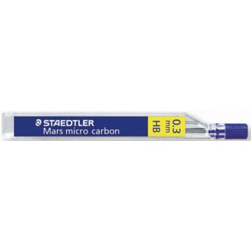  STAEDTLER Mars© micro carbon 250	 Feinmine; 0,3 mm; HB; schwarz; für Papier und Zeichenkarton; Kunststoff Dose 