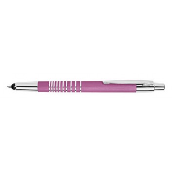  WEDO Touch Pen SPEED mit Kugelschreiber; uni; magenta; blau; 1 mm; 2 in 1: Kugelschreiber + Touchpen; mit Metallclip; Großraummine Parkersystem 