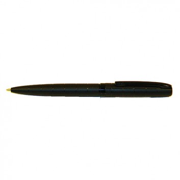  Online Kugelschreiber Ballpen Eleganza; uni; schwarz; schwarz; Metallclip; Drehmechanik, Metall; Metallclip schwarz; Großraummine; 138 x 11 x 12 mm 