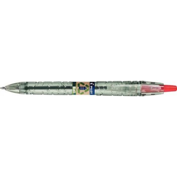  PILOT B2P=Bottle-to-Pen Ecoball Kugelschreiber; rot; 0,27 mm, M = Kugeldurchmesser: 1,0 mm; Geltinte, dokumentenecht; passende Mine: 2123 #642123 