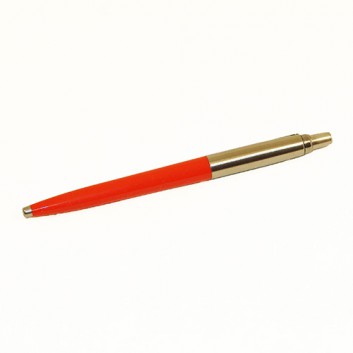  Parker K60 t-ball Jotter Druckkugelschreiber; orange; blau; M; oranger Plastikschaft und Edelstahl; Edelstahlkappe mit Edelstahlclip; Großraummine 