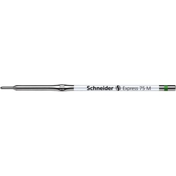  Schneider Express 75 Standardmine; grün; M (mittel); dokumentenecht; Standard-Kugelschreibermine; Edelstahlspitze 