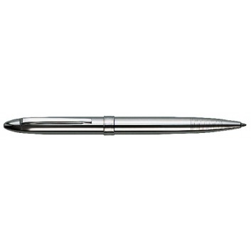  Fisher Spacetec Classic-Pen Druckkugelschreiber; Chrom, matt; Chrom, matt; blau; Metallclip; Gasdruckmine - schreibt auch über Kopf; Metallclip 