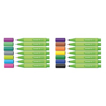  Schneider Link-It Fineliner; verschiedene Farben; 0,4 mm; Einwegstift, Mine nicht auswechselbar; Tintenfeinschreiber,Fasermaler mit Kappe 