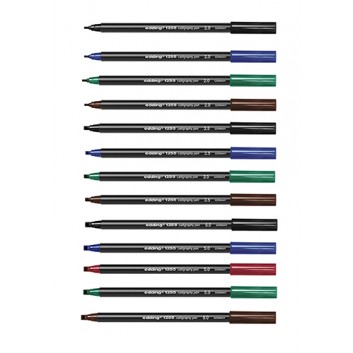 edding 1255 Calligraphie Pen - 3 Stärken; verschiedene Farben; -2,0 mm / -3,5 mm / - 5,0 mm; Einwegstift, Mine nicht auswechselbar 