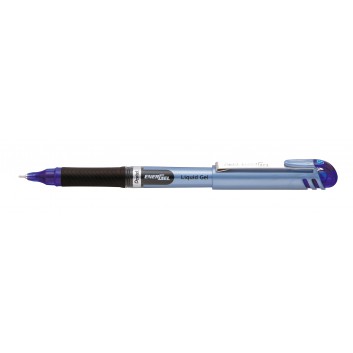  Pentel EnerGel 15 Gelschreiber; rot; 0,5 mm, Nadelspitze; lichtecht, schnelltrocknend; Geltintenroller mit Kappe; Schaft in Schreibfarbe mit blau 